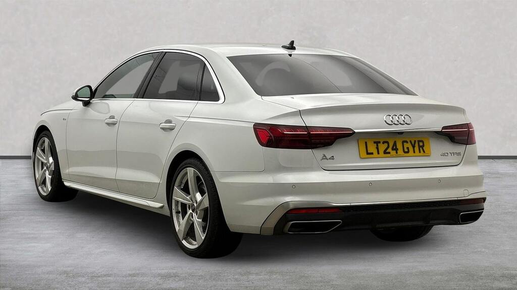 Audi A4 2.0 Tfsi 40 S Line Saloon S Tronic Euro White #2