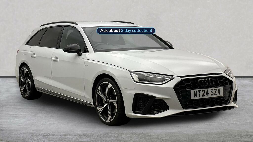 Audi A4 2.0 Tfsi 40 Black Edition Estate S Tron White