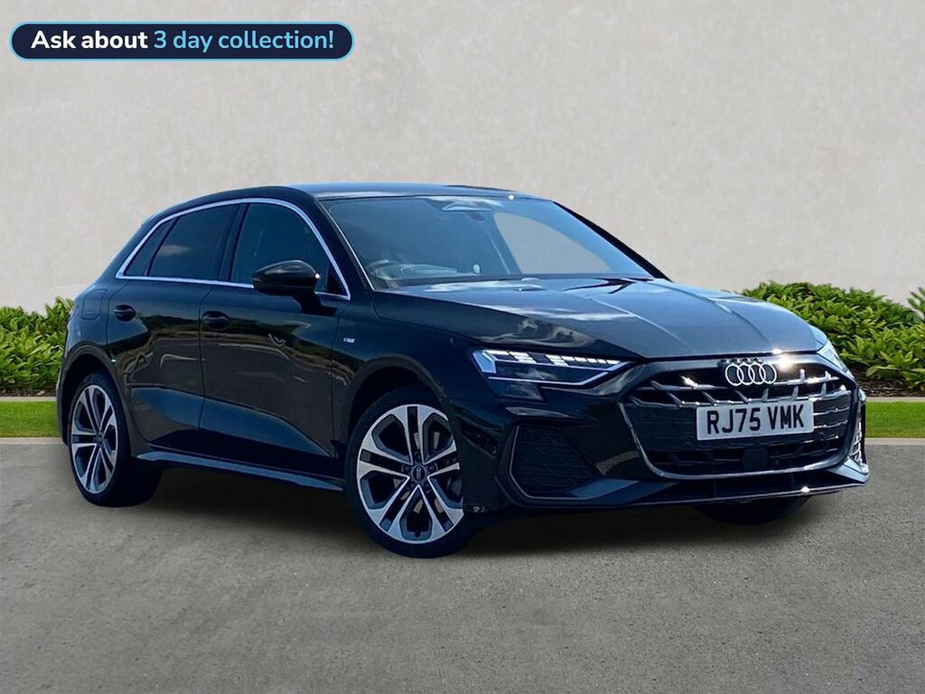 Audi A3 1.5 Tfsie S Line Sportback Plug-in Hybr Black