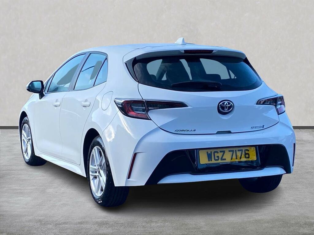 Toyota Corolla 1.8 Vvt-h Gpf Icon Hatchback Hybrid Cvt White #2