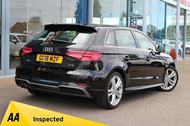 Audi A3 2.0 Tfsi S Line Sportback Euro 6 Black #4