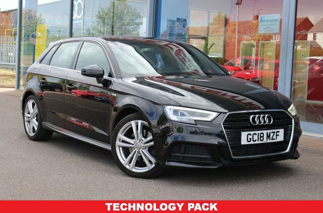 Audi A3 2.0 Tfsi S Line Sportback Euro 6 Black