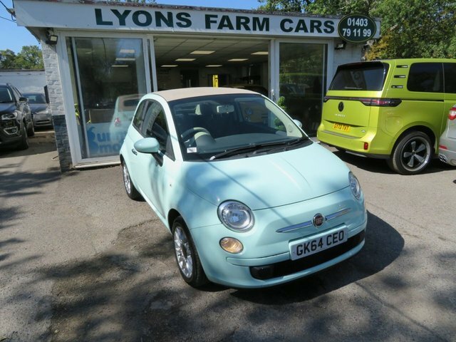 Fiat 500C 2014 1.2 Pop Convertible Euro 6 Green