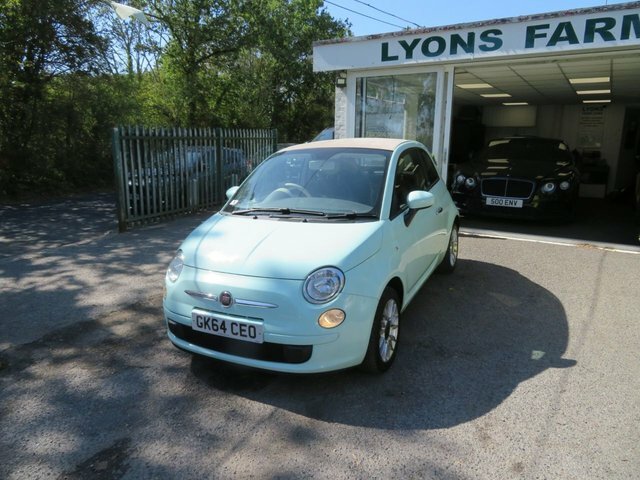 Fiat 500C 2014 1.2 Pop Convertible Euro 6 Green #2