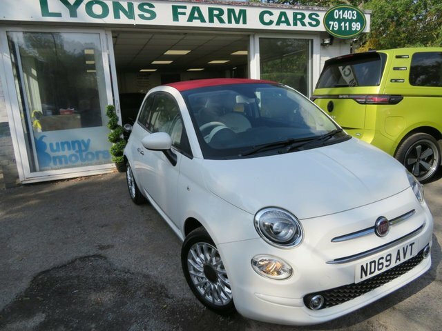 Fiat 500C 2019 1.2 Lounge Convertible Euro White