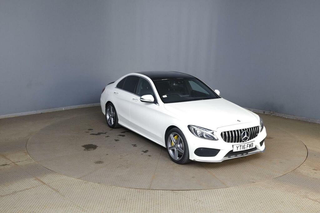 Mercedes-Benz C Class Saloon 2.1 C250d Amg Line Premium Plus 7G-tronic White