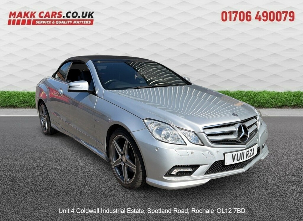 Mercedes-Benz E Class Convertible 3.0 E350 Cdi V6 Blueefficiency Sport Silver