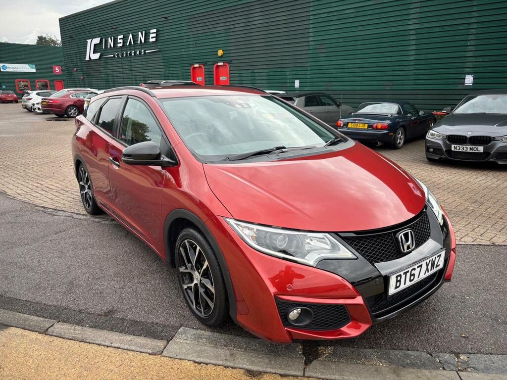 Honda Civic 1.8 I-vtec Sport Tourer Euro 6 Ss Navi Red