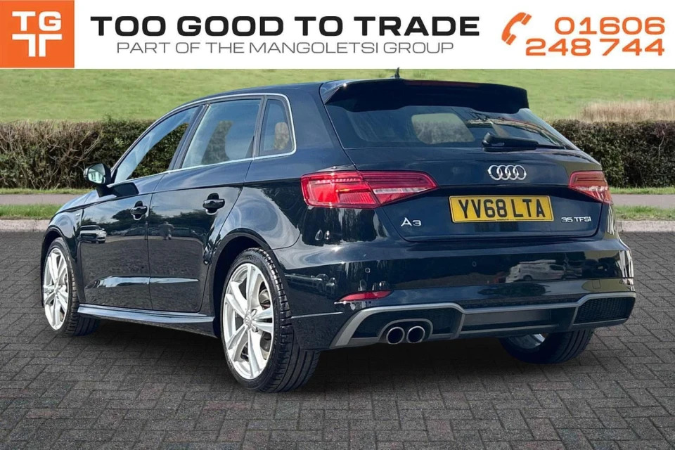 Audi A3 1.5 Tfsi Cod 35 S Line Sportback Euro 6 Ss YV68LTA Black #3