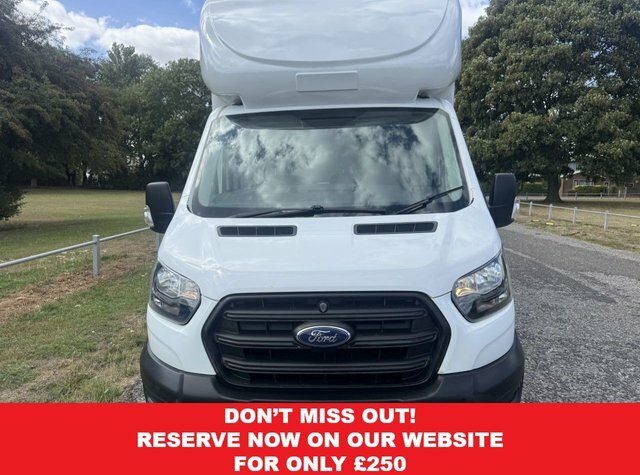 Ford Transit Custom 2.0 350 Leader 3.5T. L3 Lwb Luton Van Large Tail L SN70KXJ White #4