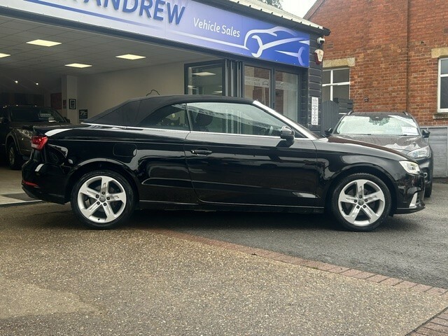 Audi A3 Cabriolet Convertible 1.4 Tfsi Cod Sport 2017 Black #2