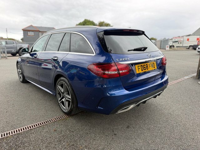 Mercedes-Benz C Class Estate FD68FMO Blue #5
