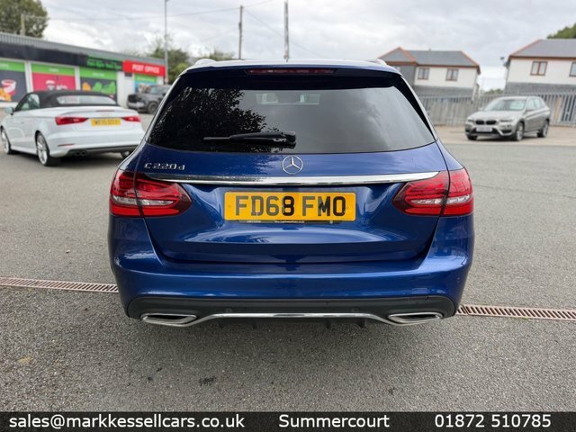 Mercedes-Benz C Class Estate FD68FMO Blue #4