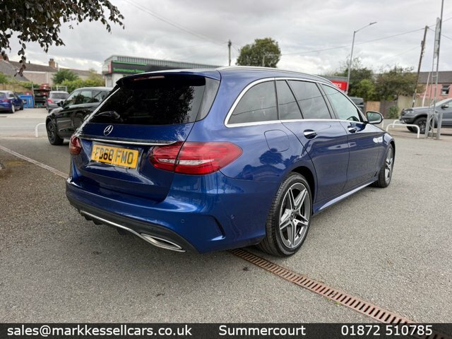 Mercedes-Benz C Class Estate FD68FMO Blue #3