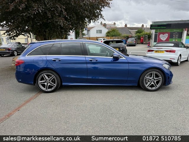 Mercedes-Benz C Class Estate FD68FMO Blue #2