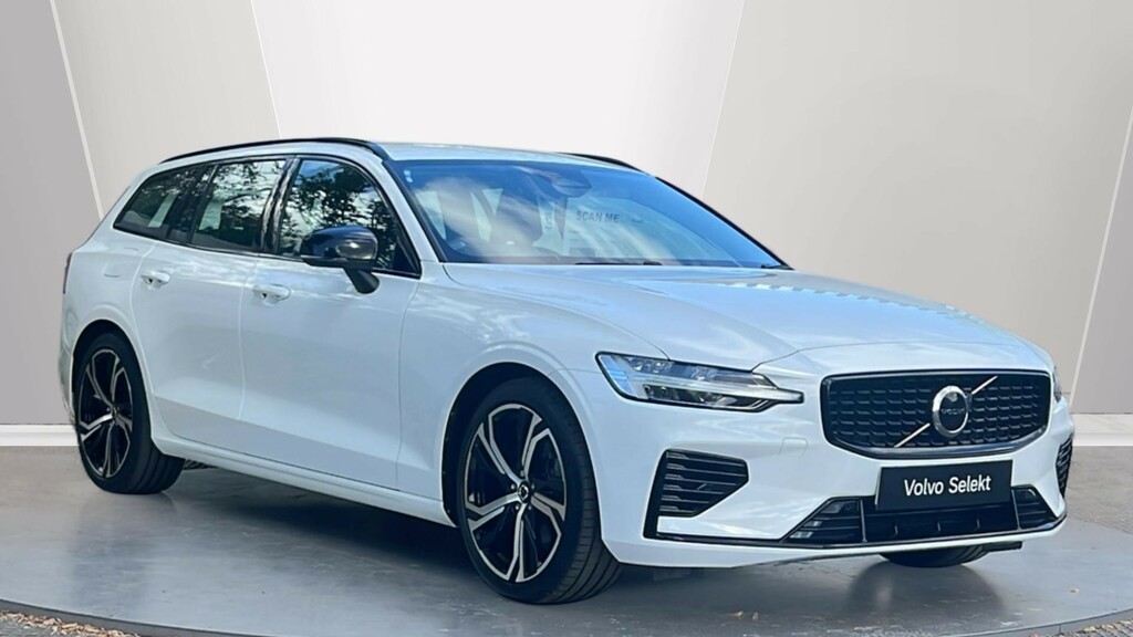 Volvo V60 V60 2.0 T6 350 Recharge Phev Plus Dark Awd A White