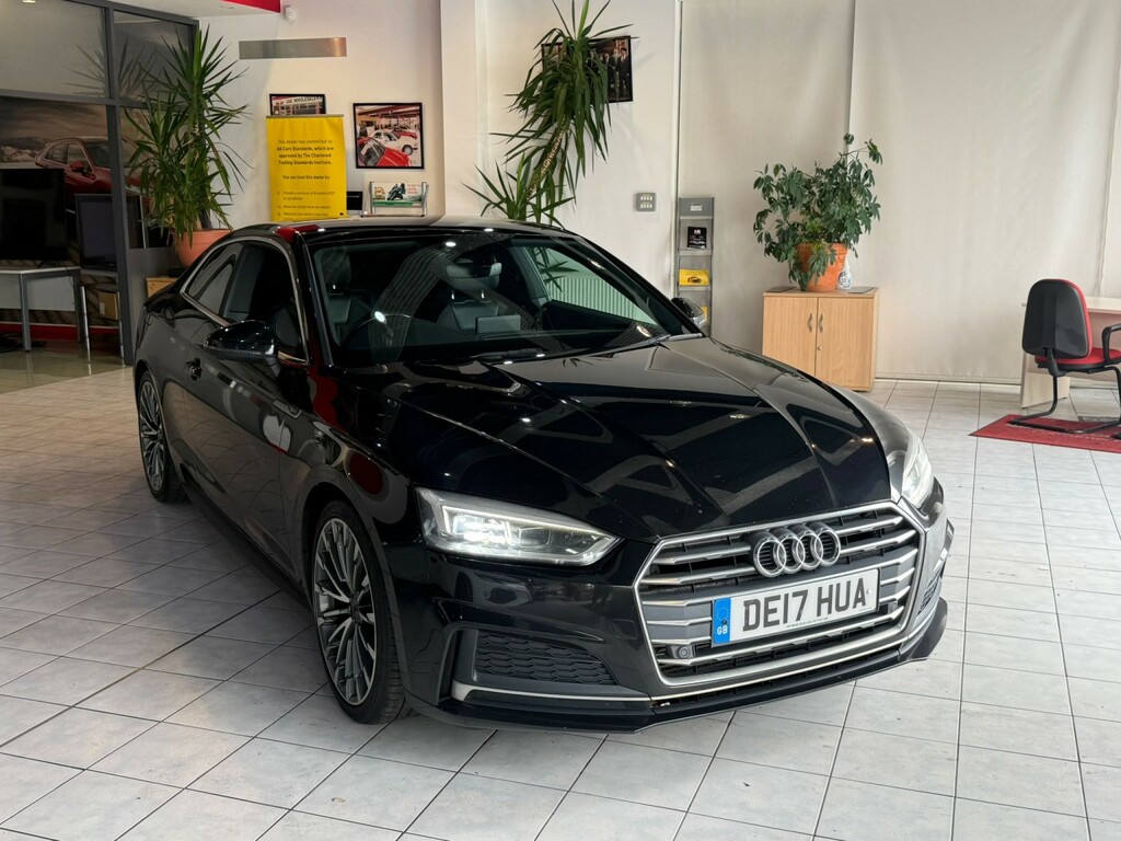 Audi A5 Coupe 2.0 Tfsi S Line 2017 DE17HUA Black #2