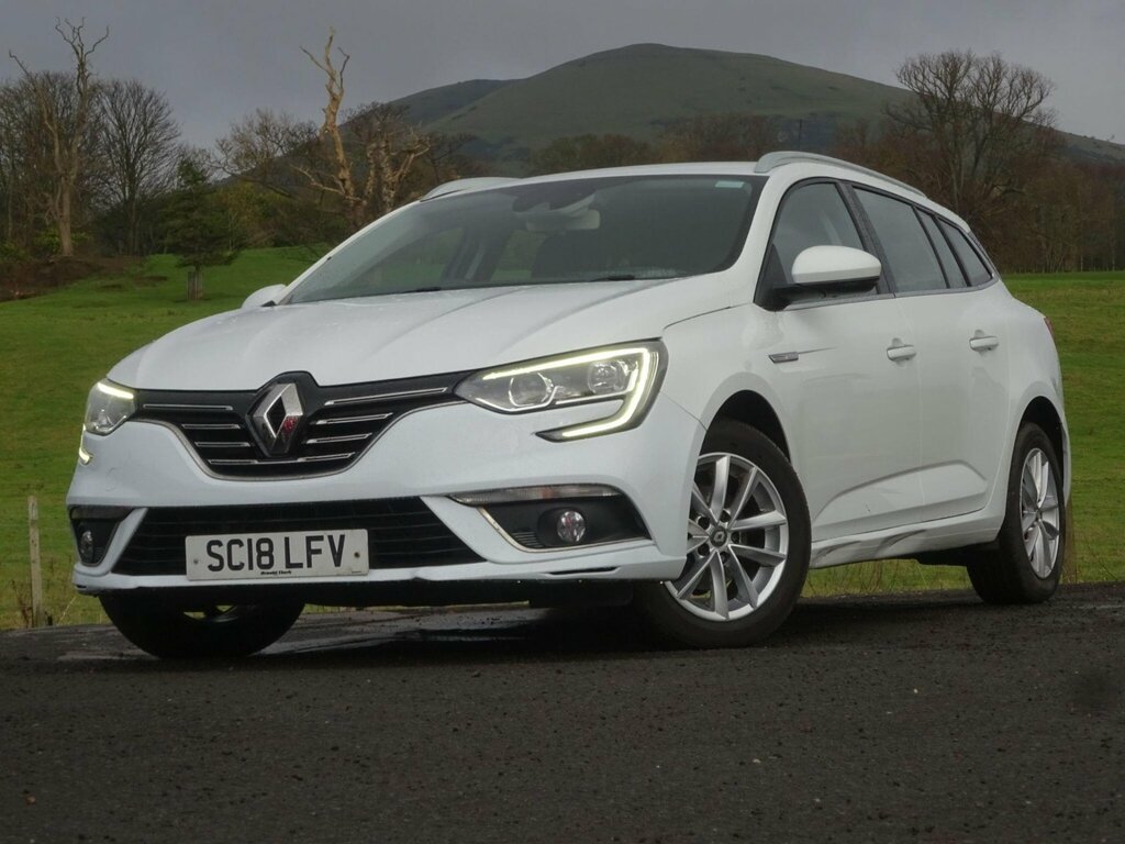 Renault Megane 1.5 Dci Dynamique Nav Sport Tourer Euro 6 Ss SC18LFV White #2