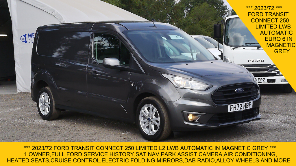 Ford Transit Connect 250 Limited L2 Lwb In Grey With Park Ass 