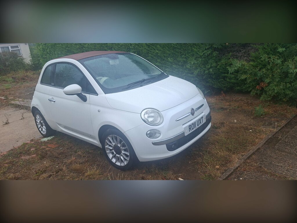Fiat 500C 1.2 Lounge Convertible Euro 5 6 White