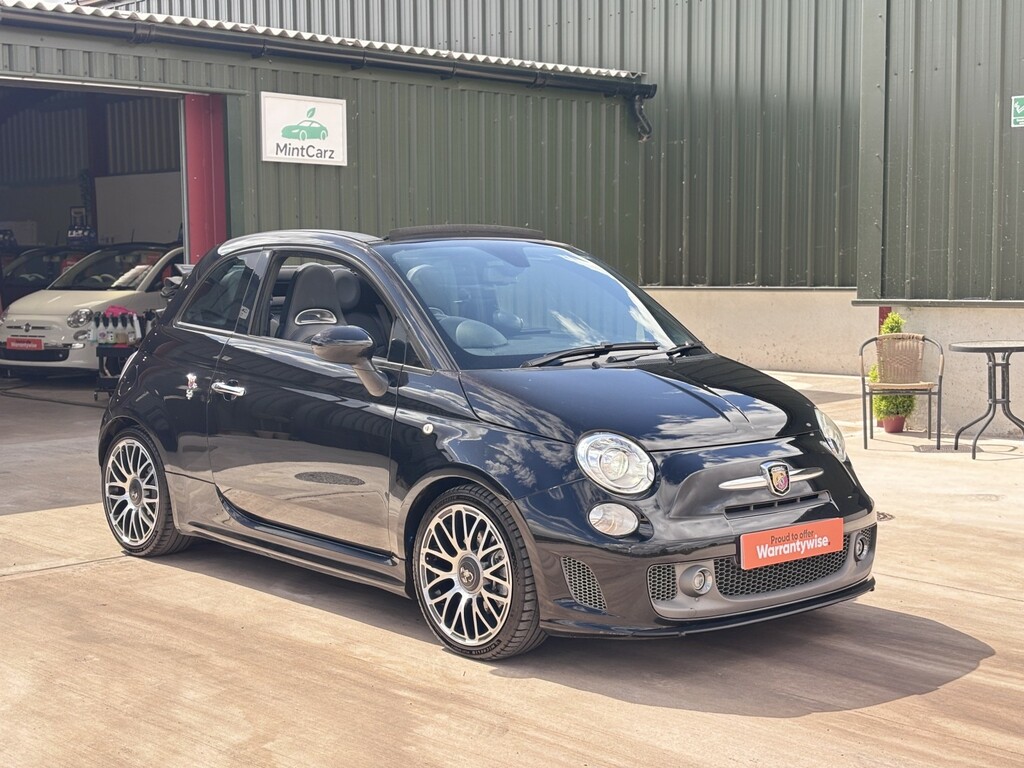 Abarth 595 Convertible 1.4 T-jet Turismo 201313 DN13JRU Black #3