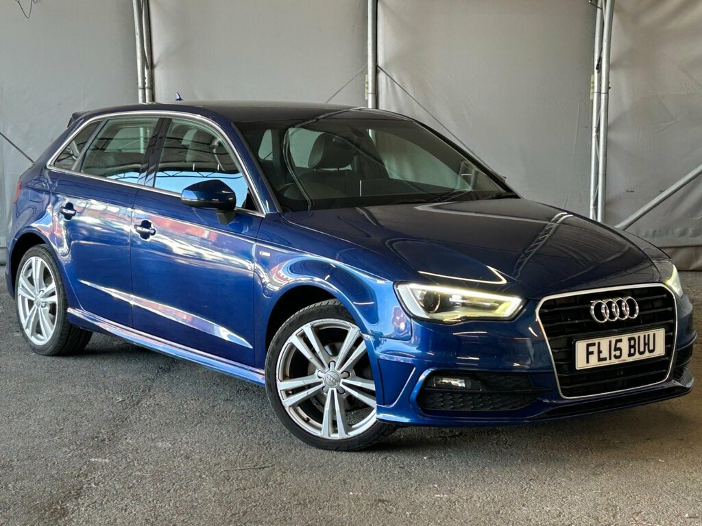 Audi A3 1.4 Tfsi Cod S Line Sportback Euro 6 Ss FL15BUU Blue