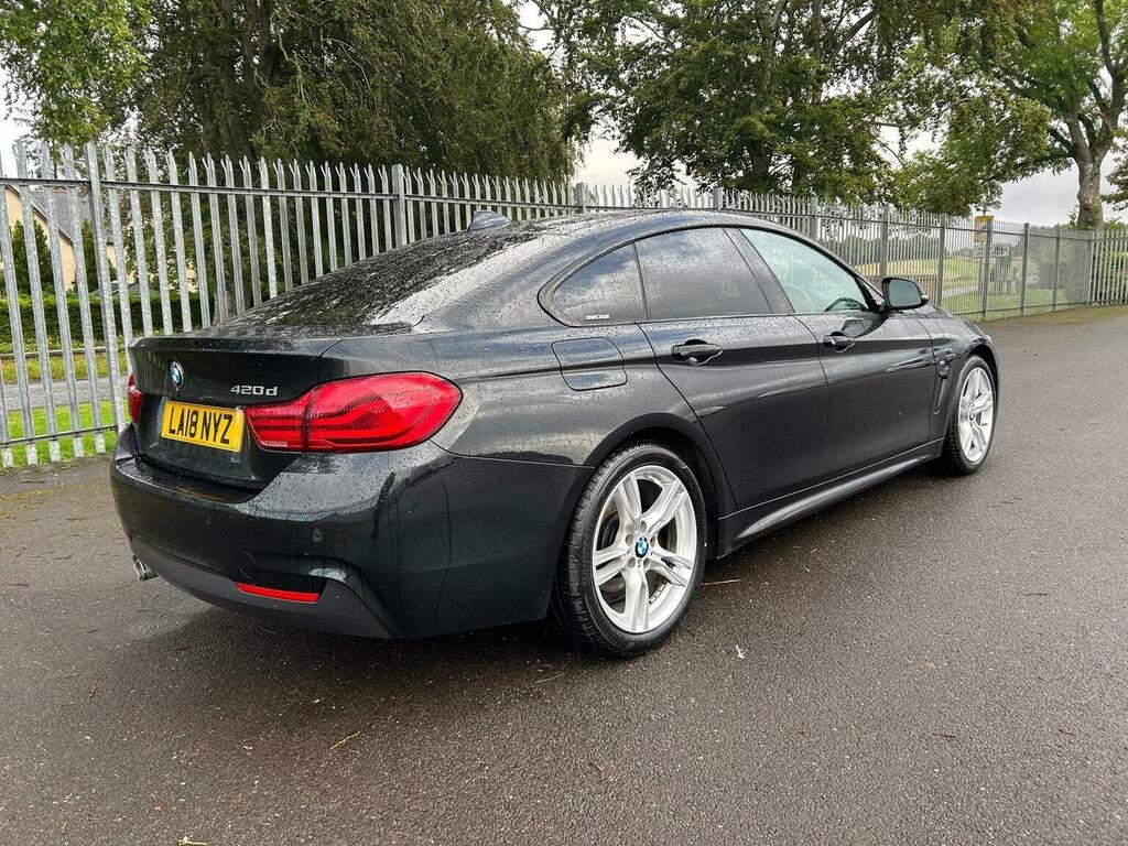 BMW 4 Series Gran Coupe 2.0 420D M Sport Euro 6 Ss LA18NYZ Black #5