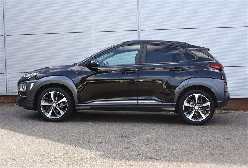 Hyundai Kona 1.0 T-gdi Blue Drive Premium Suv Black #3
