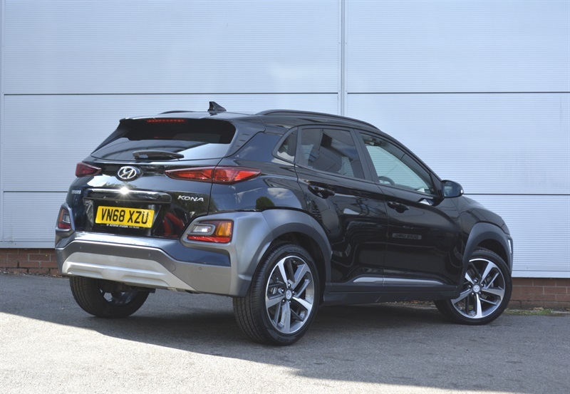 Hyundai Kona 1.0 T-gdi Blue Drive Premium Suv Black #6
