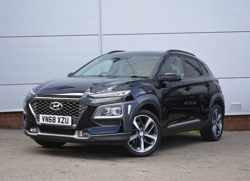 Hyundai Kona 1.0 T-gdi Blue Drive Premium Suv Black #2