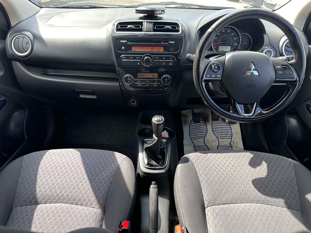 Mitsubishi Mirage Hatchback White #12
