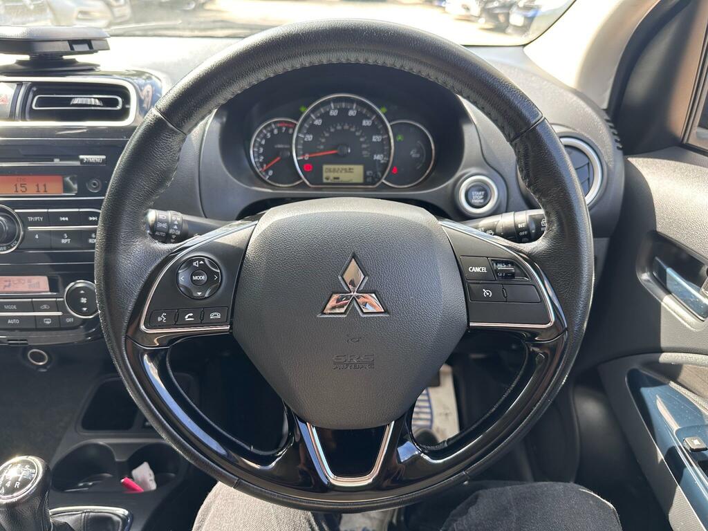 Mitsubishi Mirage Hatchback White #14