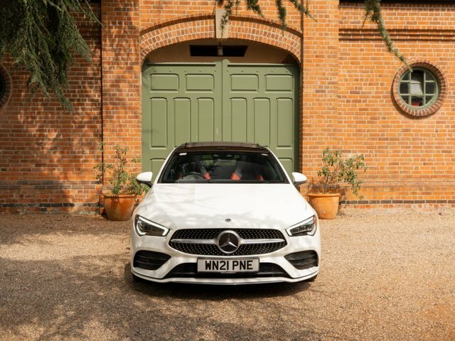 Mercedes-Benz CLA Class 2021 1.3 Cla180 Amg Line Premium Plus 2 Coupe White #3