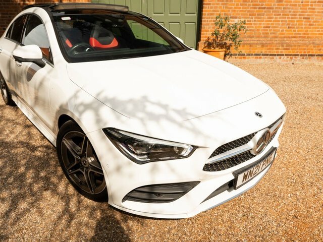 Mercedes-Benz CLA Class 2021 1.3 Cla180 Amg Line Premium Plus 2 Coupe White #4