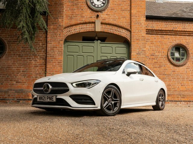 Mercedes-Benz CLA Class 2021 1.3 Cla180 Amg Line Premium Plus 2 Coupe White #2
