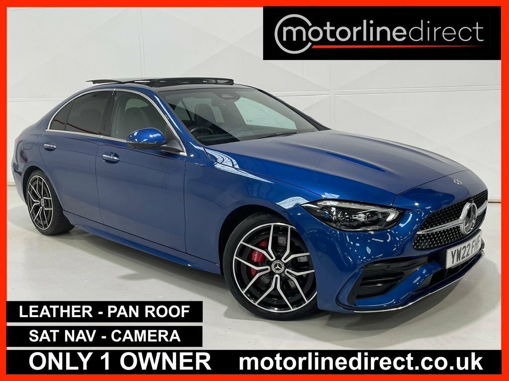 Mercedes-Benz C Class 2.0 C300h Mhev Amg Line Premium Plus Saloon Blue