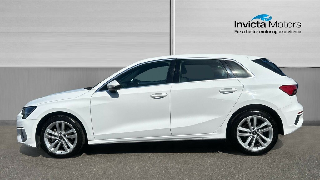 Audi A3 30 Tfsi Sport KP22CXJ White #6