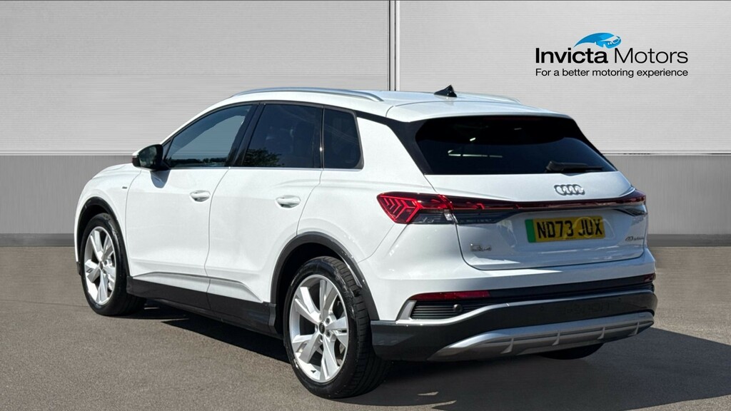 Audi Q4 E Tron S Line ND73JUX White #5