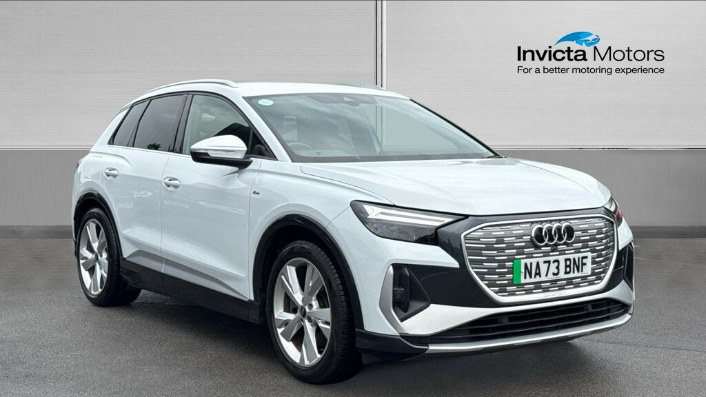 Audi Q4 E Tron S Line NA73BNF White