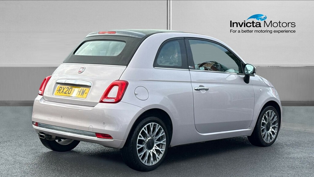 Fiat 500 Convertible Pink #3