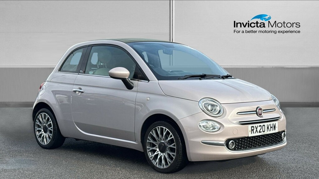 Fiat 500 Convertible Pink