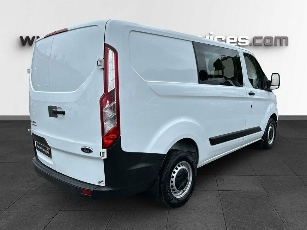 Ford Transit Custom 2.0 300 Ecoblue Leader Crew Van Double Cab Die YR73DTK White #5