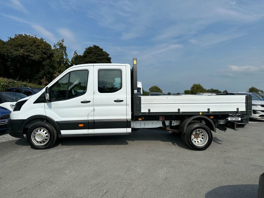 Ford Transit Custom 2.0 350 Ecoblue Leader Chassis Double Cab Dies WGZ3477 White #4
