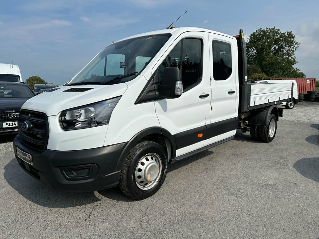 Ford Transit Custom 2.0 350 Ecoblue Leader Chassis Double Cab Dies WGZ3477 White #3