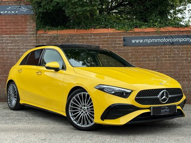 Mercedes-Benz A Class 1.3 A180h Mhev Amg Line Premium Plus Hatchback 5 Yellow