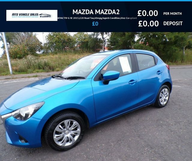 Mazda 2 2015 1.5 Skyactiv-g Se 2015,20 Road Tax,60mpg,sup Blue
