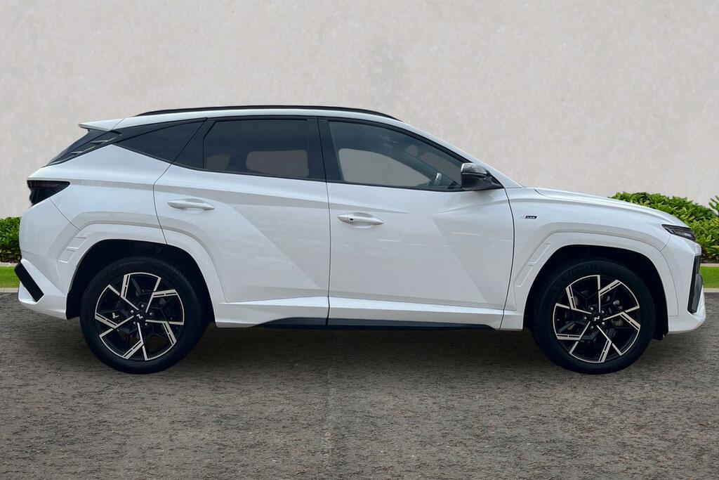Hyundai Tucson 1.6 T-gdi N Line Euro 6 Ss WJ74HTO White #4