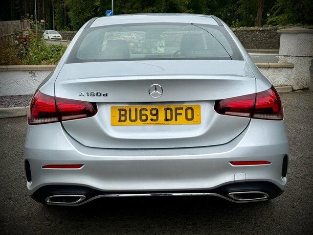 Mercedes-Benz A Class 2019 1.5 A180d Amg Line Saloon 7G-dct E BU69DFO Silver #6