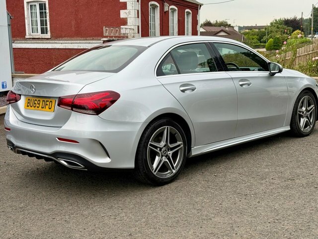 Mercedes-Benz A Class 2019 1.5 A180d Amg Line Saloon 7G-dct E BU69DFO Silver #3