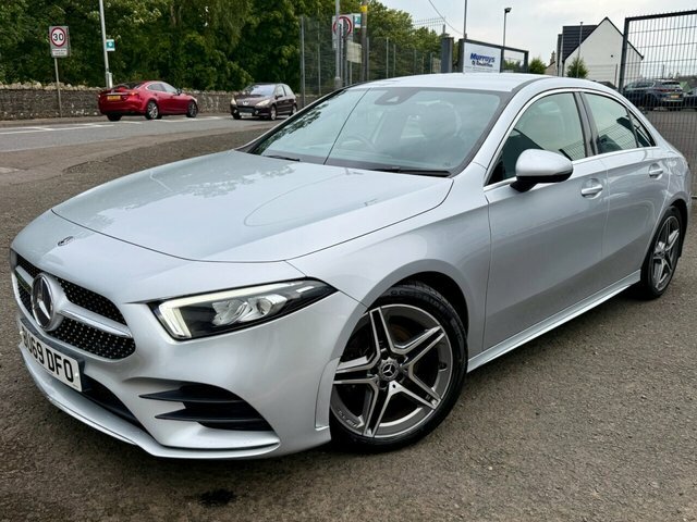 Mercedes-Benz A Class 2019 1.5 A180d Amg Line Saloon 7G-dct E BU69DFO Silver #2
